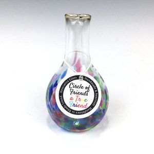 Henrietta Glass Circle of Friends Vase True Friend